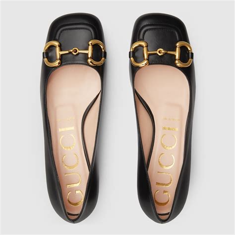 gucci ballerina scarpe nera luisaviaroma|Ballerina donna con Morsetto in pelle nera .